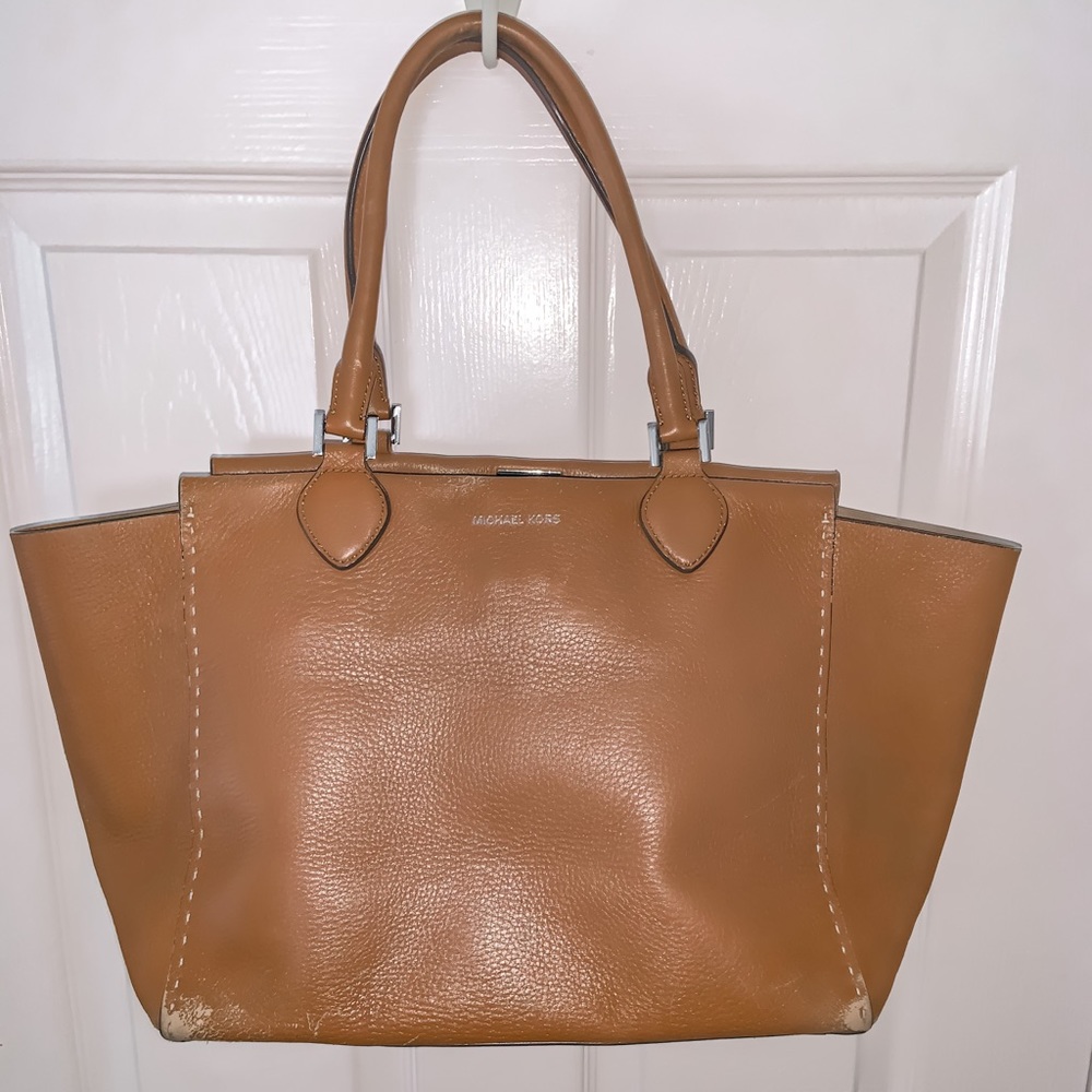 Michael Kors Miranda Large Deerskin Leather Tote